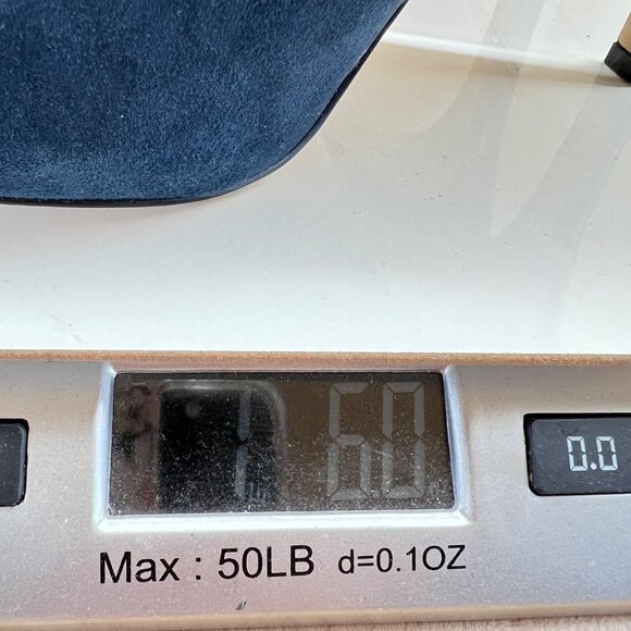 Nine West Portofino Blue Suede Leather Peep Toe 4 Inch Pumps Size 10 - Picture 16 of 16